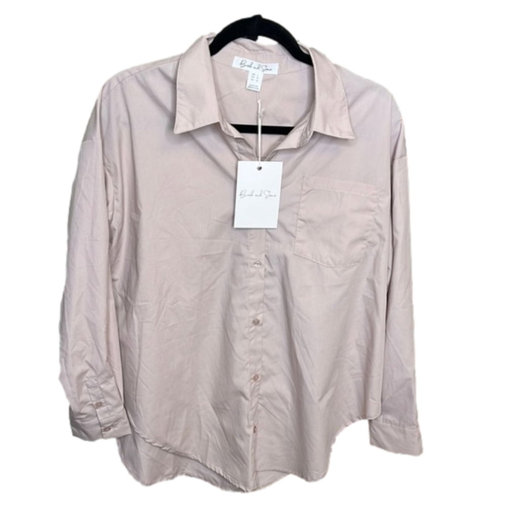 Blush Pink Button Down Shirt